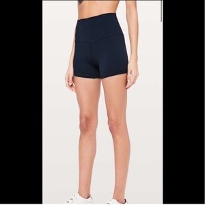 Lululemon Align 4in True Navy Blue Shorts